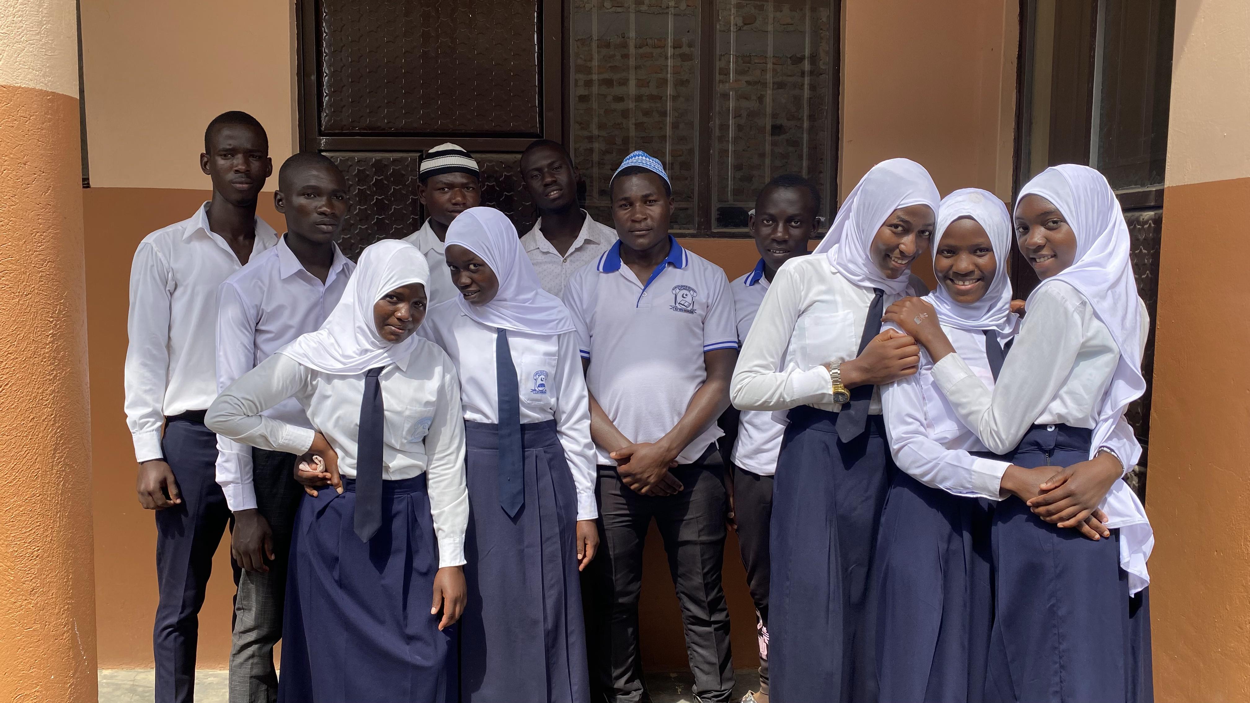 Kyabuuza Muslim Secondary School students